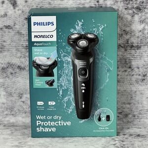 NIB Philips Norelco S5966/96 AquaTouch Series 5000 Electric Shaver Wet/Dry
